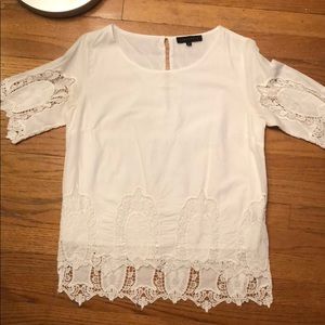Lace Accented Blouse